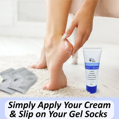 The Foot Medic 1 Pair Moisturizing Socks and Foot Cream